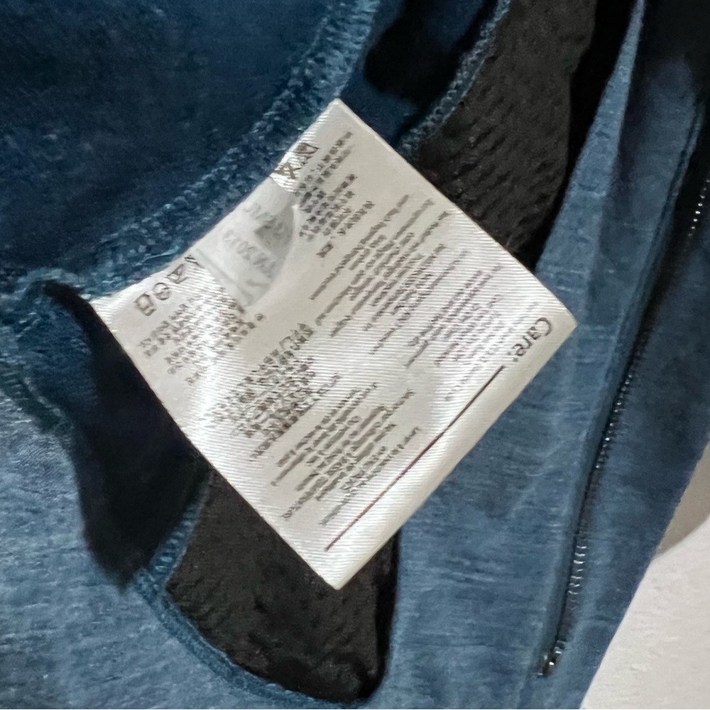 SmartWool Blue Merino Wool Front Zip Convertible Magnetic Collar Jacket Small - Picture 14 of 15